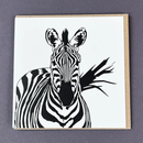 Zebra Letterpress Greetings Card-1