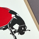 Ladybird Letterpress Greetings Card-2