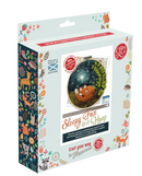 The Crafty Kit Company Sleepy Fox in A Hoop Needle Felt Craft Kit