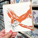 Cheeky Red Squirrel Letterpress Greetings Card-4