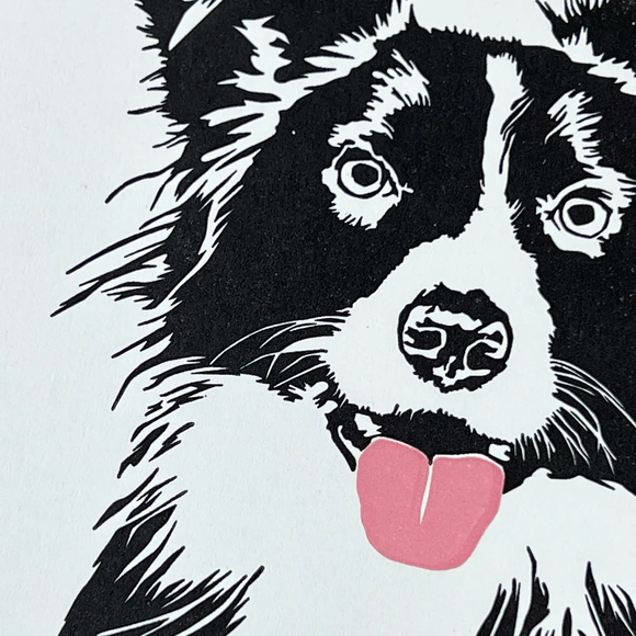 Sheepdog Letterpress Greetings Card