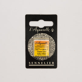 Sennelier L'Aquarelle Watercolour Paint Half Pan - Indian Yellow