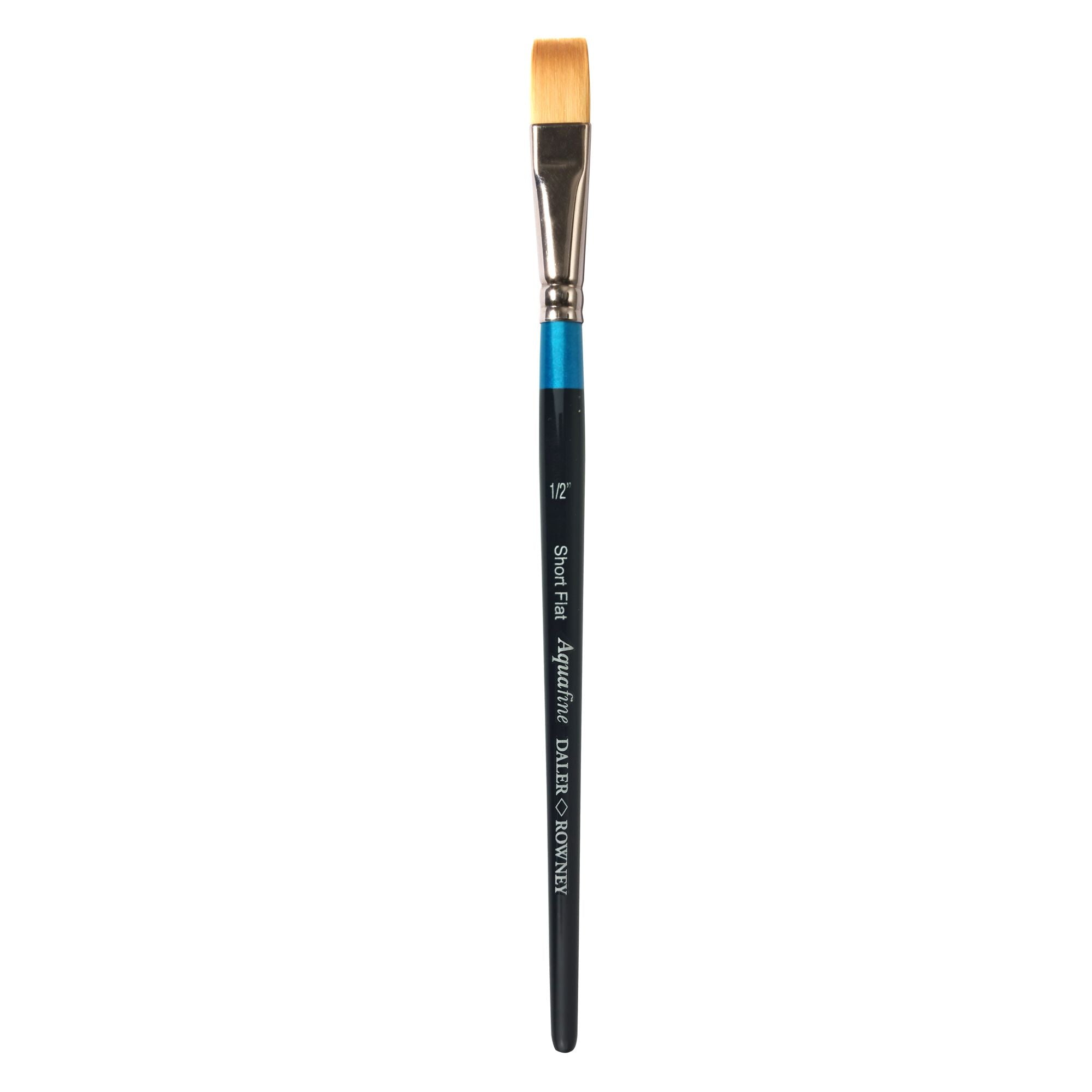 Daler Rowney Aquafine AF55 Watercolour Brush Short Flat 1/2 inch - 0