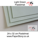 Pastelmat Clairefontaine Pastel Paper 24 x 32 cm x 5 sheets light green