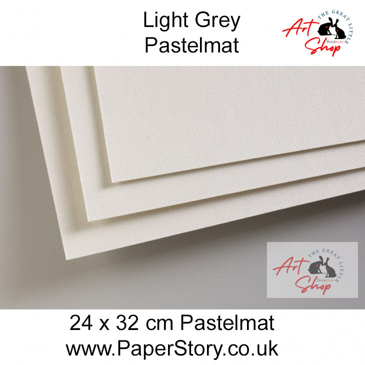 Pastelmat Clairefontaine Pastel Paper 24 x 32 cm x 5 sheets light grey