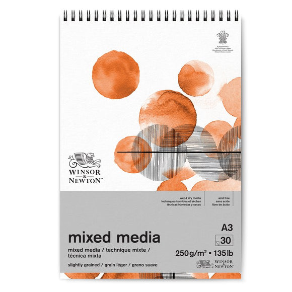 Winsor & Newton Mixed Media Spiral Pad 250g x 30 sheets