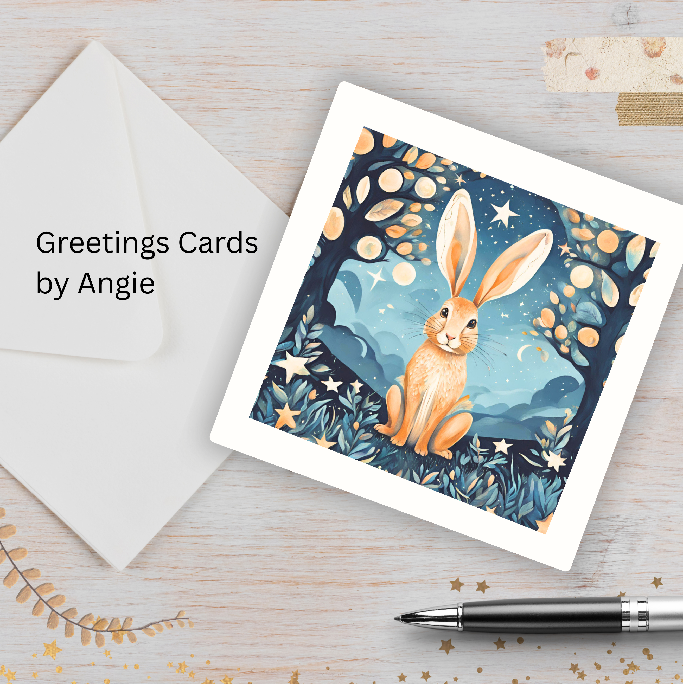 Moon hare paper cut 3