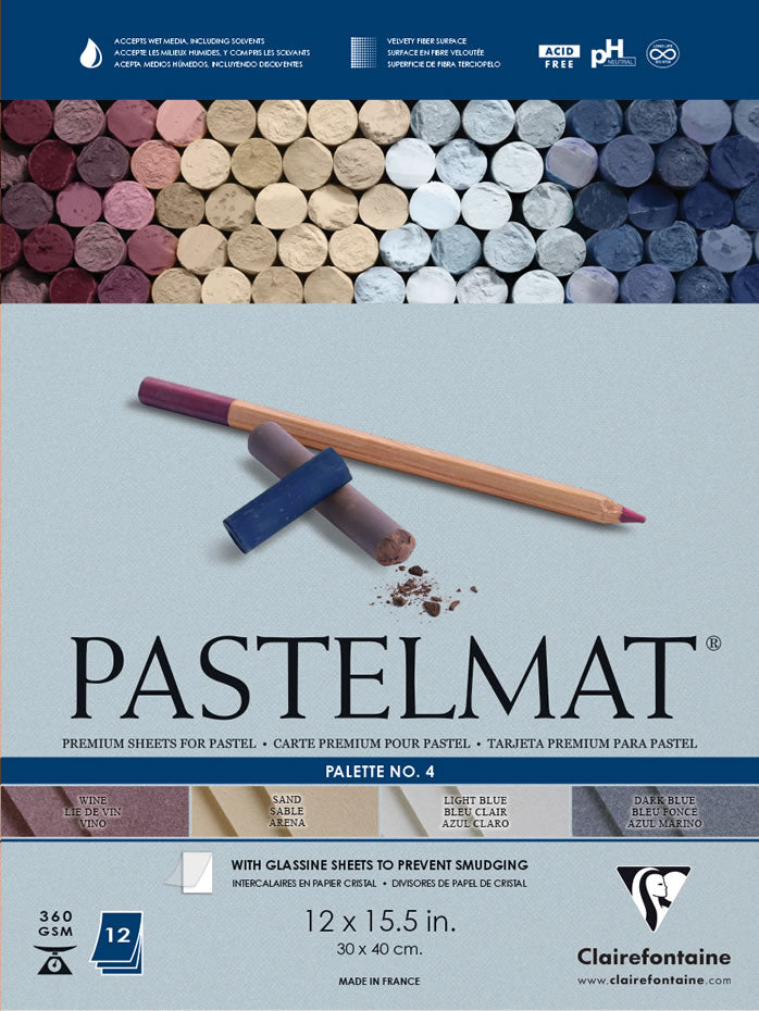 Pastelmat Clairefontaine Nº 4 Pad x 12 sheets