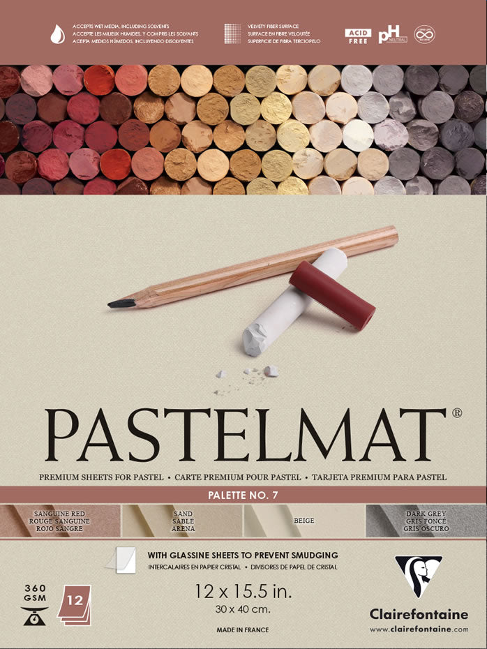 Pastelmat Clairefontaine Nº 7 Pad x 12 sheets