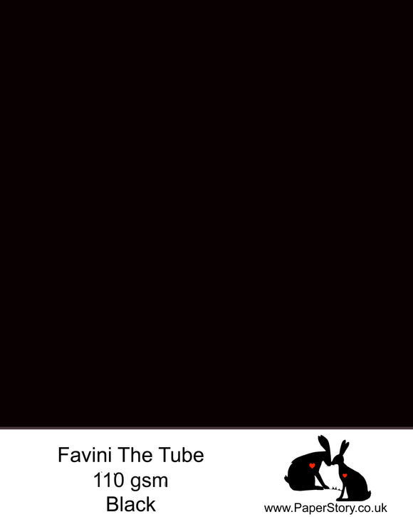 The Tube by Favini | Blackest Matte Black Paper | 110 gsm