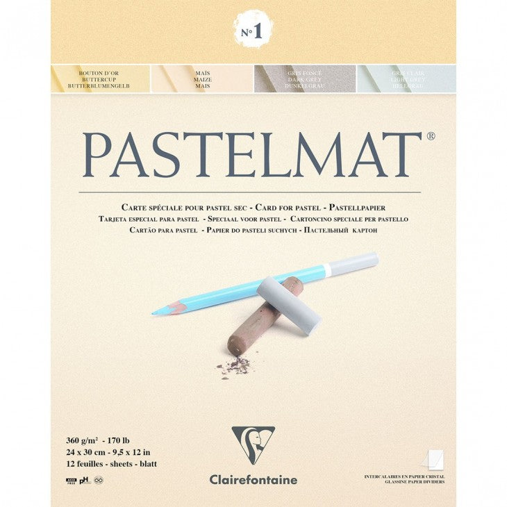 Pastelmat Clairefontaine Pad Nº 1 Clairefontaine 360 gsm x 12 sheets
