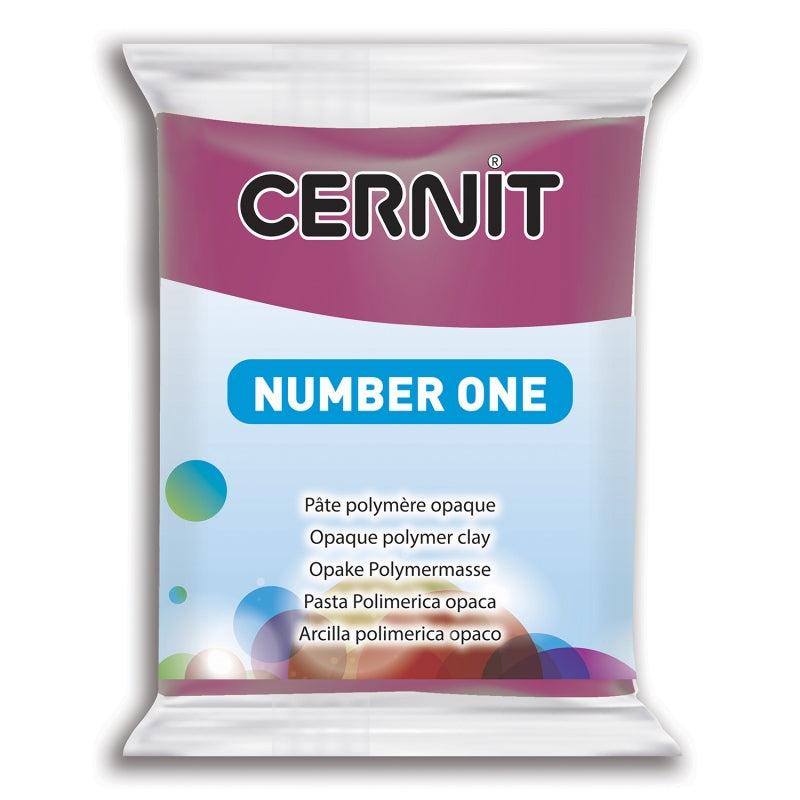 CERNIT Polymer Clay NUMBER ONE 411 Bordeaux 56g