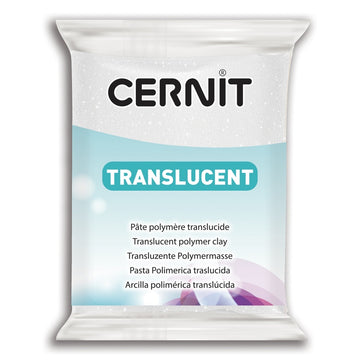 CERNIT Translucent Polymer Clay Colour Glitter White 010 56g