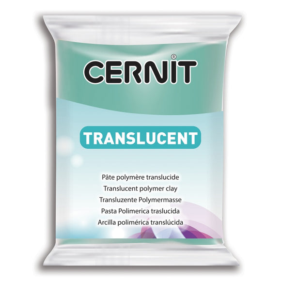 CERNIT Translucent Polymer Clay Colour Emerald Green 620 56g