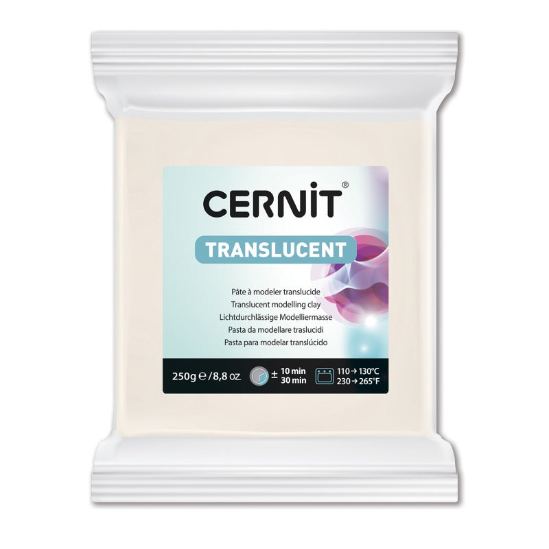 CERNIT Translucent Polymer Clay Colour 005 Translucent White 250g