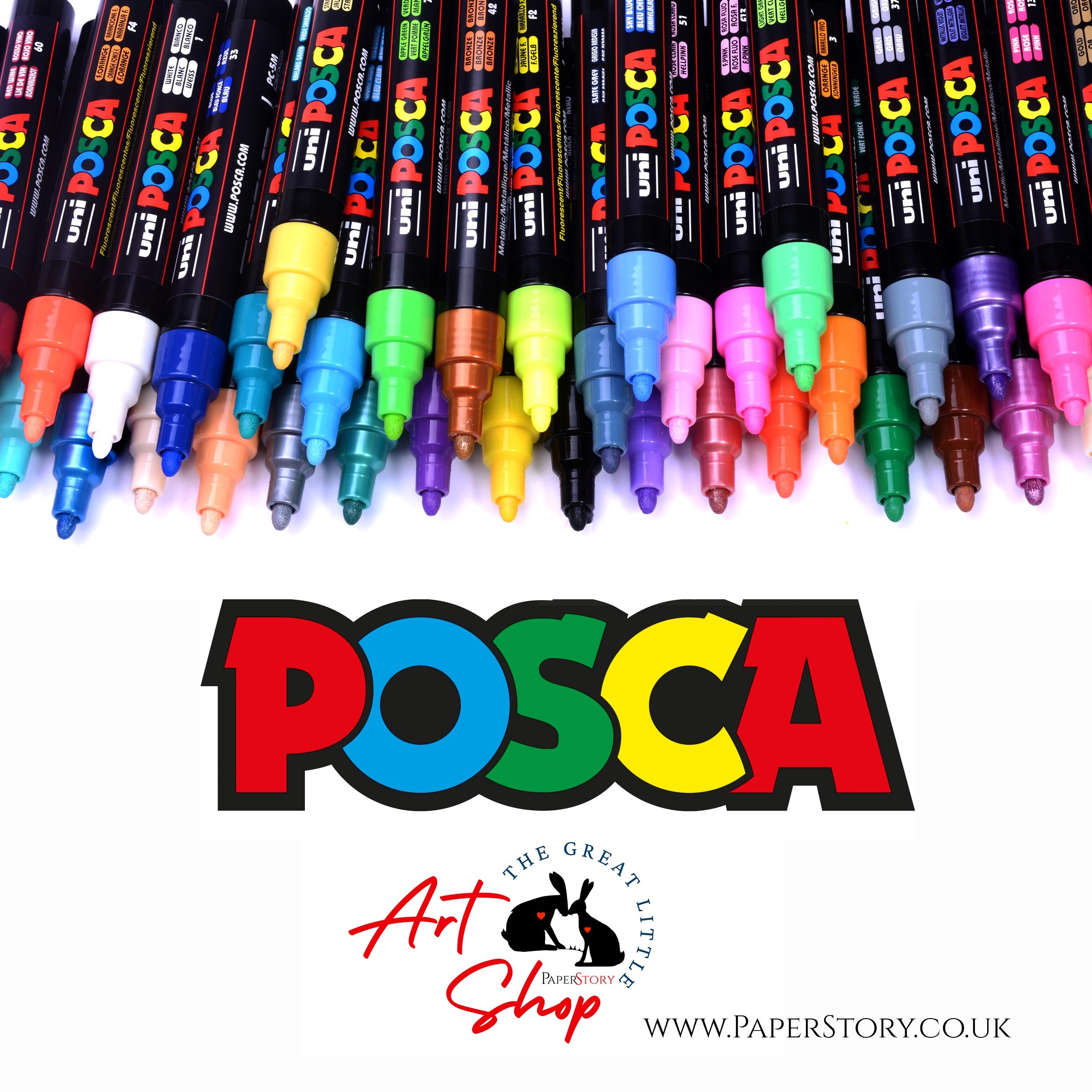 POSCA PC-5M Paint Marker Pens 1.8 mm - 2.5 mm - Medium Bullet tip