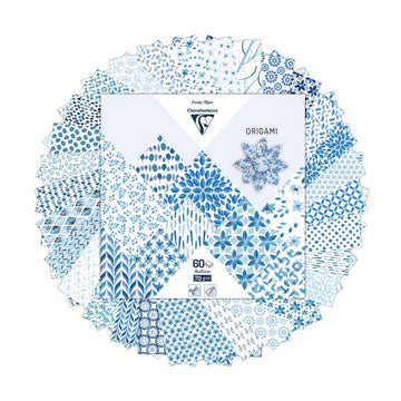 Clairefontaine Origami 60 sheets 15 x 15 cm - Shibori Floral