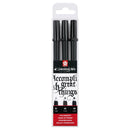 Pigma Black Calligraphy Pen set of 3