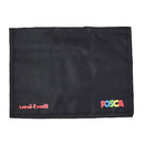 NEW UNI POSCA BRUSH MARKER PENS PC-5BR MEDIUM SET OF 8 STANDARD COLOURS + FREE POSCA PEN WRAP-2