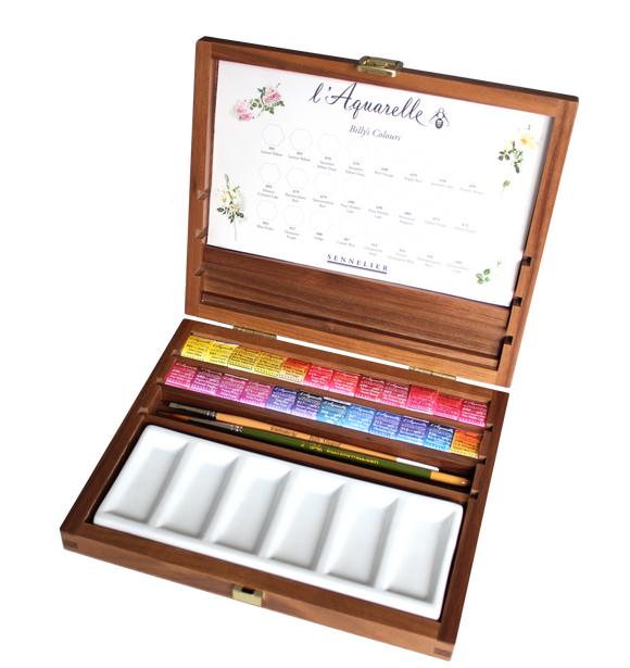 Billy Showell Deluxe Set of 24 Watercolours & Brushes