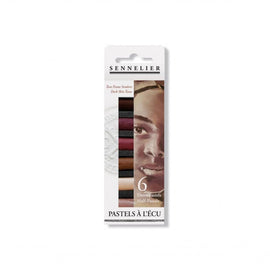 Sennelier Artist Soft Pastel Dark Skin Tones set of 6 half sticks