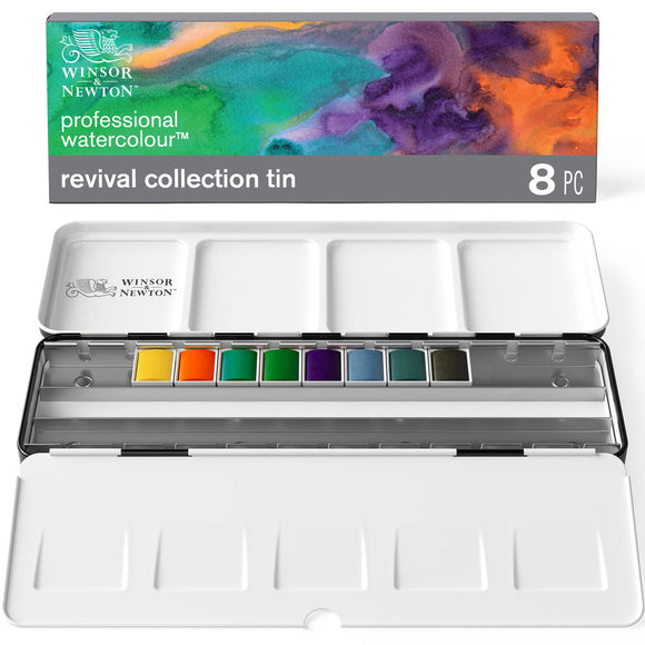 Winsor & Newton Professional Watercolour Revival Collection Metal Tin plus 8 pans