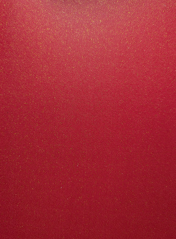 A4 PaperStory Non-Shedding Glitter Card 275 gsm - Red x 5 sheets