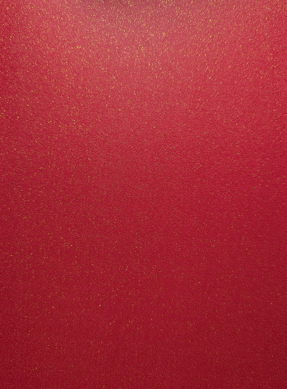 A4 PaperStory Non-Shedding Glitter Card 275 gsm - Red x 5 sheets