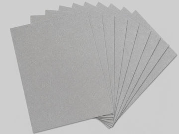 A4 Metallics Pearlescent 115 gsm paper Precious Silver x 10 sheets