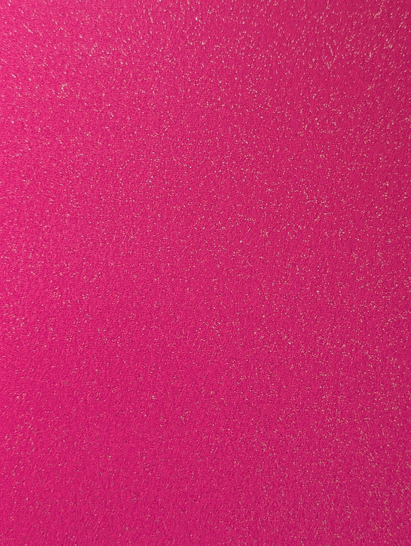 A4 PaperStory Non-Shedding Glitter Card 275 gsm - Shocking Pink x 5 sheets