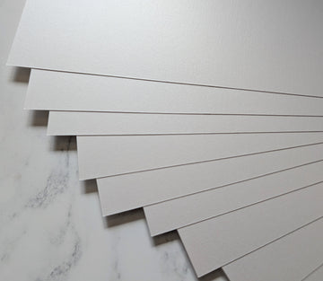 A4 Stardream Pearlescent Italian Card 285 gsm - Diamond White x 10 sheets