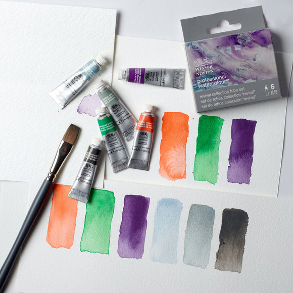 Winsor & Newton Professional Watercolour Revival Collection x 6 tubes