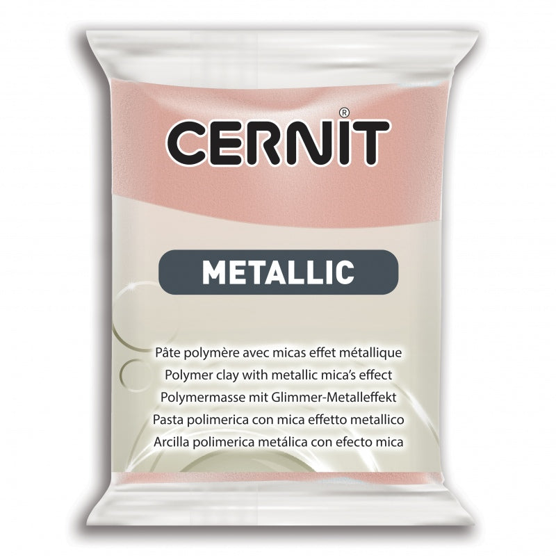 CERNIT Polymer Clay Metallic Effect 052 Pink Gold 56g