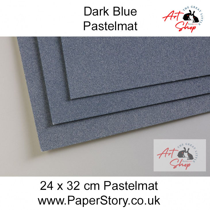 Pastelmat Clairefontaine Pastel Paper 24 x 32 cm x 5 sheets dark blue