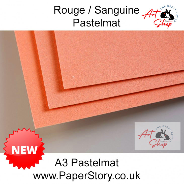 Pastelmat A3 rouge sanguine  pastel paper for artists