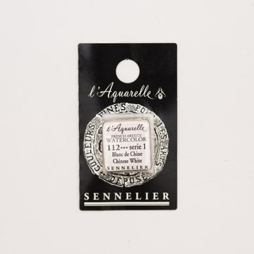 Sennelier L'Aquarelle Watercolour Paint Half Pan - Chinese White