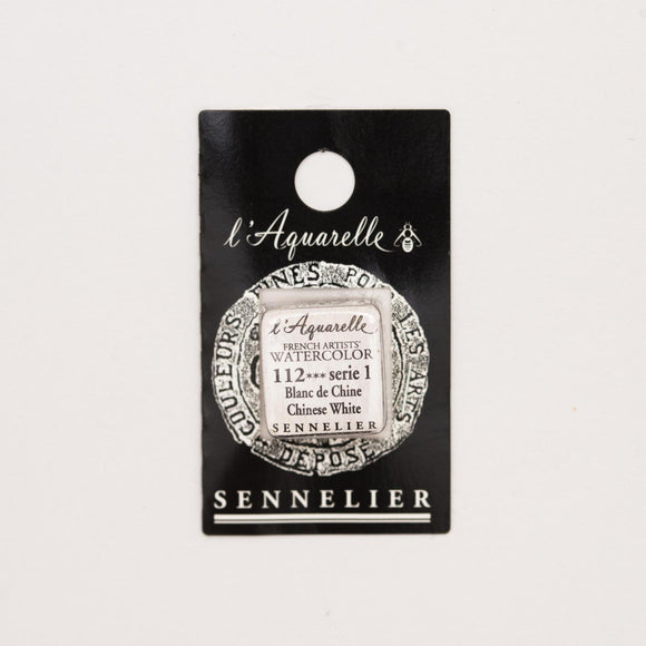 Sennelier L'Aquarelle Watercolour Paint Half Pan - Chinese White