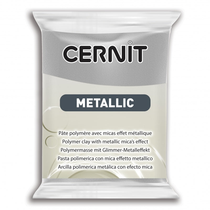 CERNIT Polymer Clay Metallic Effect 080 Silver 56g