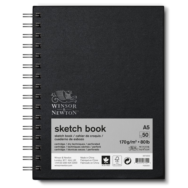 Winsor & Newton Spiral Sketch Book 170gsm A5