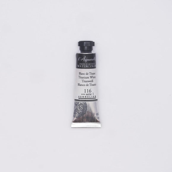 Sennelier L'Aquarelle Watercolour Paint 10ml Tube - Titanium White