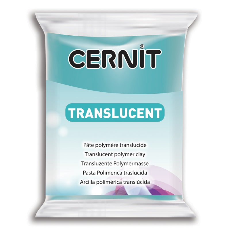 CERNIT Translucent Polymer Clay Colour 280 Turquoise Blue 56g