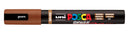 NEW UNI POSCA BRUSH MARKER PENS PC-5BR MEDIUM - COLOUR - BROWN