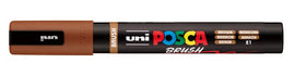 NEW UNI POSCA BRUSH MARKER PENS PC-5BR MEDIUM - COLOUR - BROWN