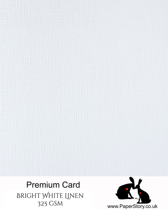 Linen Effect Textured Card 325 gsm Bright White A4 