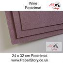 Pastelmat Clairefontaine Pastel Paper 24 x 32 cm x 5 sheets wine