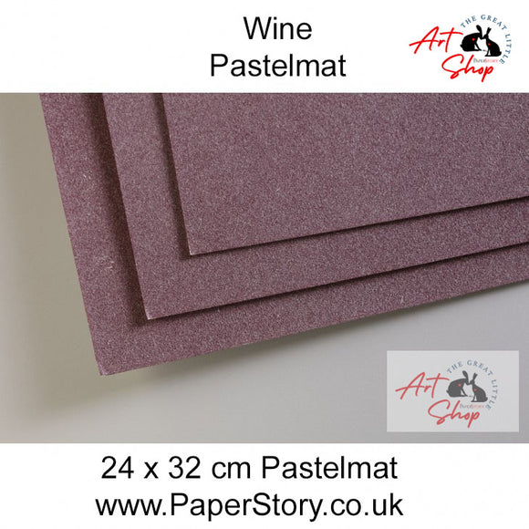 Pastelmat Clairefontaine Pastel Paper 24 x 32 cm x 5 sheets wine