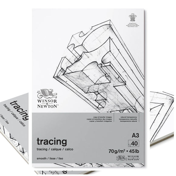 Winsor & Newton A3 Tracing Paper Pad – 70gsm, 40 Sheets