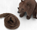 Carded Corriedale Wool - Bear 100g