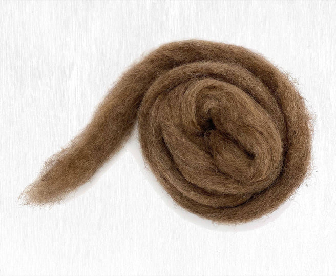 Carded Corriedale Wool - Dear  50g e