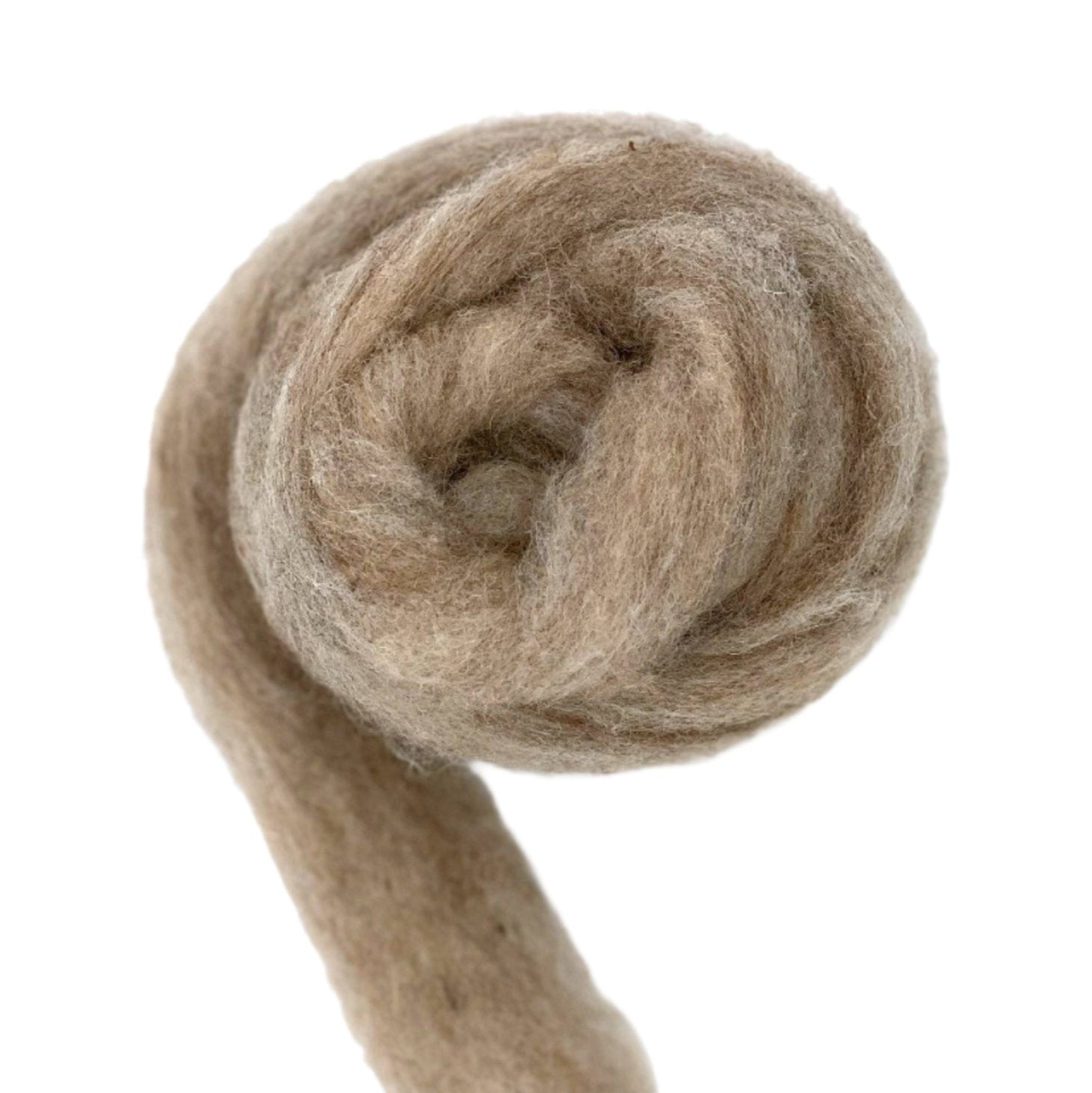 Carded Corriedale Wool Sliver Colour Rabbit